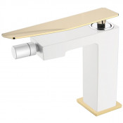 Смеситель для биде Boheme Q 146-WG.2 белый/золото