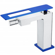 Смеситель для биде Boheme Q 146-CRUV хром/синий