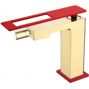 Смеситель для биде Boheme Q 146-GR золото/красный