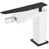 Смеситель для биде Boheme Q 146-WB.2 белый/черный