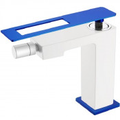 Смеситель для биде Boheme Q 146-WUV белый/синий