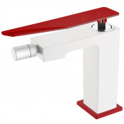 Смеситель для биде Boheme Q 146-WR.2 белый/красный