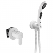 Гигиенический душ Elghansa Dynamic 34R1083-White (Set-101) со смесителем белый