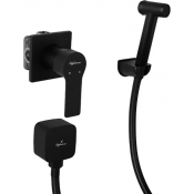 Гигиенический душ Elghansa Squareline 34Q0743-Black (Set-84) со смесителем черный