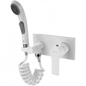 Гигиенический душ Elghansa Squareline 15Q0943-White (Set-51) со смесителем белый