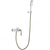 Смеситель для ванны Boheme Venturo 383-W белый/золото