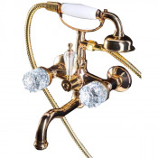 Смеситель для ванны Boheme Crystal 293-CRST золото