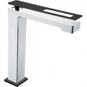 Смеситель для раковины Boheme Q 142-CRB хром/черный