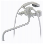 Смеситель для ванны Elghansa Praktic 2702660-White Stone белый камень