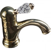 Смеситель для раковины Boheme Crystal 281-CRST золото