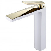 Смеситель для раковины Boheme Venturo 382-W белый/золото