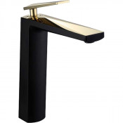 Смеситель для раковины Boheme Venturo 382-B черный/золото