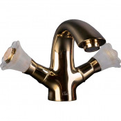 Смеситель для раковины Boheme Camelia 291 золото