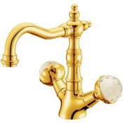 Смеситель для раковины Boheme Imperiale Presente 332 золото