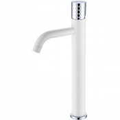 Смеситель для раковины Boheme Stick 122-WCR белый/хром