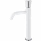 Смеситель для раковины Boheme Stick 122-WCR.2 белый/хром