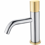 Смеситель для раковины Boheme Stick 121-CRG.2 хром/золото