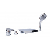 Смеситель на борт ванны Boheme Cubica 494 хром