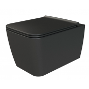 Унитаз подвесной Boheme Zen 967-B черный глянец