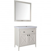 Комплект мебели для ванной ASB-Woodline Монте 80 бежевый