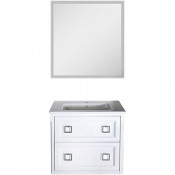 Комплект мебели для ванной ASB-Woodline Рома 80П белый
