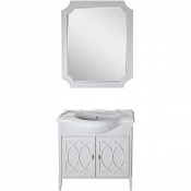 Комплект мебели для ванной ASB-Woodline Миа 85 1010601 серый