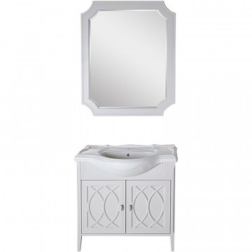 Комплект мебели для ванной ASB-Woodline Миа 85 1010601 серый