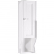 Подвесной шкаф ASB-Woodline Гранда 24 11485 белый с патиной/серебро