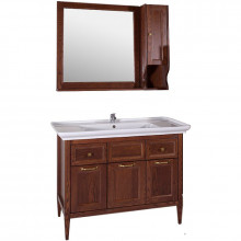 Комплект мебели для ванной ASB-Woodline Гранда 105 1148601 антикварный орех