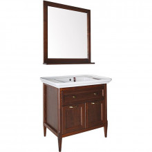 Комплект мебели для ванной ASB-Woodline Гранда 85 1148702 антикварный орех