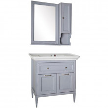 Комплект мебели для ванной ASB-Woodline Гранда 85 1148703 grigio