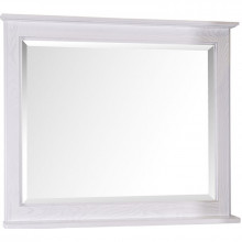 Зеркало ASB-Woodline Прато 100 9646 белый с патиной/серебро
