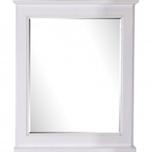 Зеркало ASB-Woodline Прато 70 9645 белый с патиной серебро