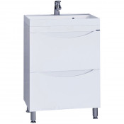 Тумба с раковиной напольная Санта Сатурн 60 700266 белый