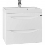 Тумба с раковиной подвесная Санта Сатурн 60 700267 белый