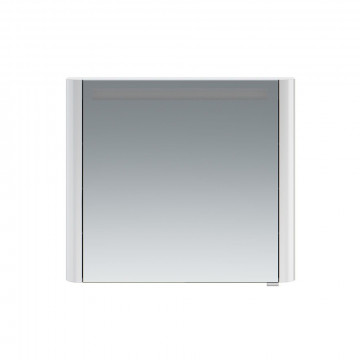 Зеркальный шкаф Am.Pm Sensation M30MCL0801WG 80 левый, с подсветкой, белый глянец