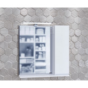 Зеркальный шкаф СанТа Марс 70 700283 с подсветкой белый