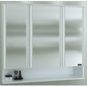 Зеркальный шкаф СанТа Вегас 100 700507 с подсветкой белый