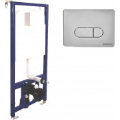 Инсталляция для унитаза Berges Novum 040231 кнопка D3 хром