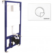 Инсталляция для унитаза Berges Novum 040221 кнопка R1 белая