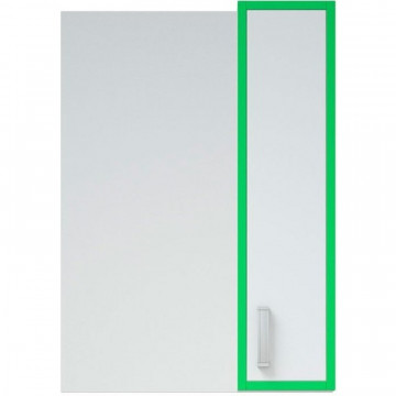 Зеркальный шкаф Corozo Спектр 50 SD-00000685 белый/зеленый
