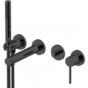 Смеситель для ванны Gattoni Circle One 9005/90NO черный матовый