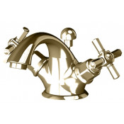 Смеситель для раковины Gattoni TRD TR310/18D0 с донным клапаном золото