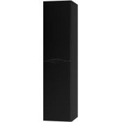 Пенал Vod-ok Адель 35 L с бельевой корзиной, черный глянец