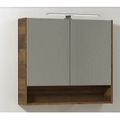 Зеркальный шкаф Vod-ok Грейс 90x80 дуб хантон тёмный