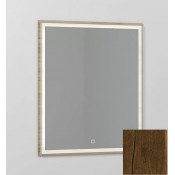 Зеркало Vod-ok Лайт 70x80 с подсветкой дуб хантон тёмный