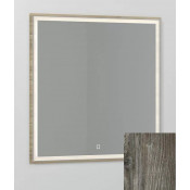 Зеркало Vod-ok Лайт 80x80 с подсветкой сосна пасадена