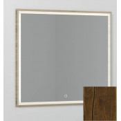 Зеркало Vod-ok Лайт 90x80 с подсветкой дуб хантон тёмный