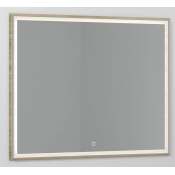 Зеркало Vod-ok Лайт 120x80 с подсветкой кокоболо натуральный