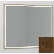 Зеркало Vod-ok Лайт 140x80 с подсветкой дуб хантон тёмный